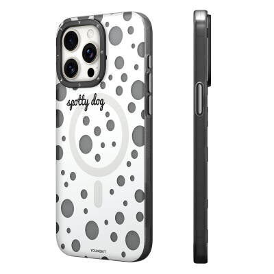 Apple iPhone 13 Pro Case Magsafe Charging Featured Polka Dot Patterned Youngkit Spots Series Cover - 2