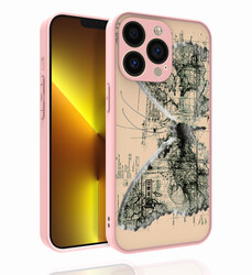 Apple iPhone 13 Pro Case Patterned Camera Protected Glossy Zore Nora Cover - 6