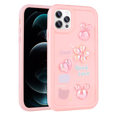 Apple iPhone 13 Pro Case Relief Figured Shiny Zore Toys Silicone Cover - 4