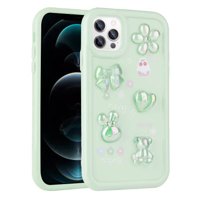 Apple iPhone 13 Pro Case Relief Figured Shiny Zore Toys Silicone Cover - 1