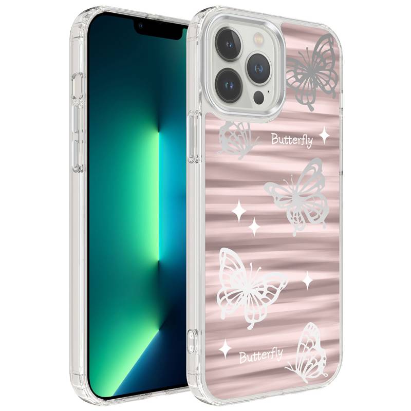 Apple iPhone 13 Pro Case With Airbag Shiny Design Zore Mimbo Cover - 6