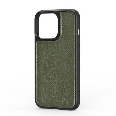 Apple iPhone 13 Pro Case Wiwu Genuine Leather Plastic Calfskin Original Leather Cover - 3