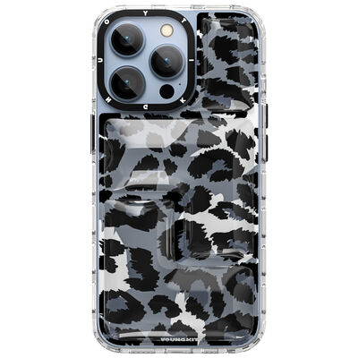 Apple iPhone 13 Pro Case YoungKit Leopard Article Series Cover - 3