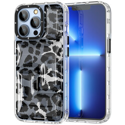 Apple iPhone 13 Pro Case YoungKit Leopard Article Series Cover - 7
