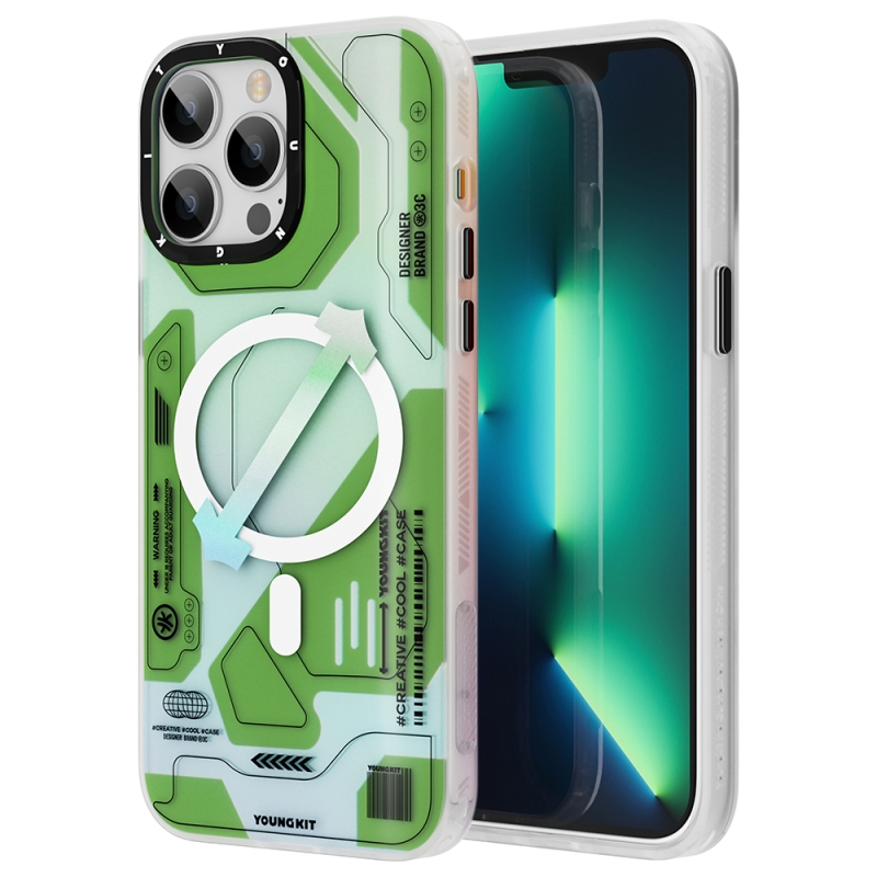 Apple iPhone 13 Pro Case YoungKit Metaverse Series Cover with Magsafe Charging - 3