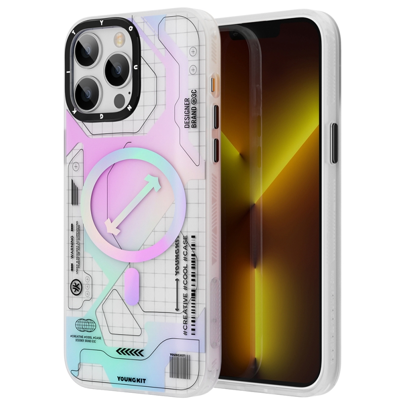 Apple iPhone 13 Pro Case YoungKit Metaverse Series Cover with Magsafe Charging - 4