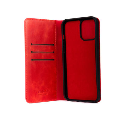 Apple iPhone 13 Pro Case Zore Genuine Leather Multi Cüzdan Case - 4