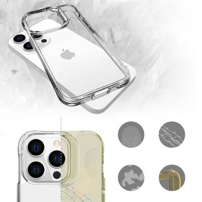 Apple iPhone 13 Pro Case Zore Transparent Ultra Thin Airbag Design Okka Cover - 7