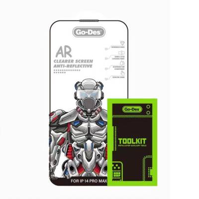 Apple iPhone 13 Pro Go Des Anti Reflective Tempered Glass Screen Protector - 1