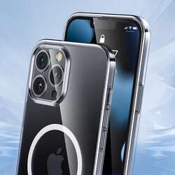 Apple iPhone 13 Pro Kılıf Benks ​​​​​​Crystal Series With Magnetic Clear Kapak - 6