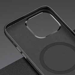 Apple iPhone 13 Pro Kılıf Benks Magnetic Hakiki Deri Kılıf - 6