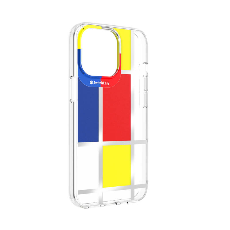 Apple iPhone 13 Pro Kılıf Çift IMD Baskılı Lisanslı Switcheasy Artist Mondrian Kapak - 5