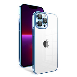 Apple iPhone 13 Pro Kılıf Kamera Korumalı Renkli Çerçeveli Zore Garaj Kapak - 6