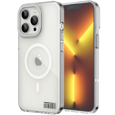 Apple iPhone 13 Pro Kılıf Magsafe Şarj Özellikli Youngkit Coloured Glaze Serisi Kapak - 10