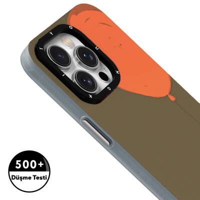 Apple iPhone 13 Pro Kılıf Magsafe Şarj Özellikli Youngkit Orange Serisi Flying Balloon Kapak - 4