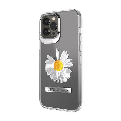 Apple iPhone 13 Pro Kılıf Max Çift IMD Baskılı Lisanslı Switcheasy Artist Daisy Kapak - 4