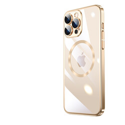 Apple iPhone 13 Pro Kılıf Wireless Şarj Özellikli Sert PC Zore Riksos Magsafe Kapak - 1