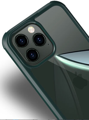 Apple iPhone 13 Pro Kılıf Zore Dor Silikon Temperli Cam Kapak - 7