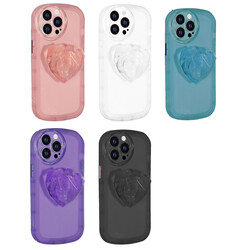 Apple iPhone 13 Pro Max Case Camera Protected Pop Socket Colorful Zore Ofro Cover - 9