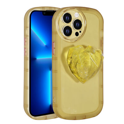 Apple iPhone 13 Pro Max Case Camera Protected Pop Socket Colorful Zore Ofro Cover - 1