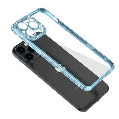 Apple iPhone 13 Pro Max Case Camera Protected Stone Zore Mina Cover - 3