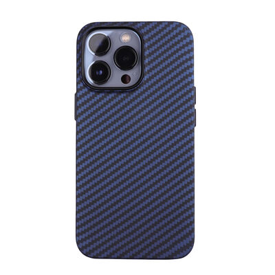 Apple iPhone 13 Pro Max Case Carbon Fiber Look Zore Karbono Cover - 12