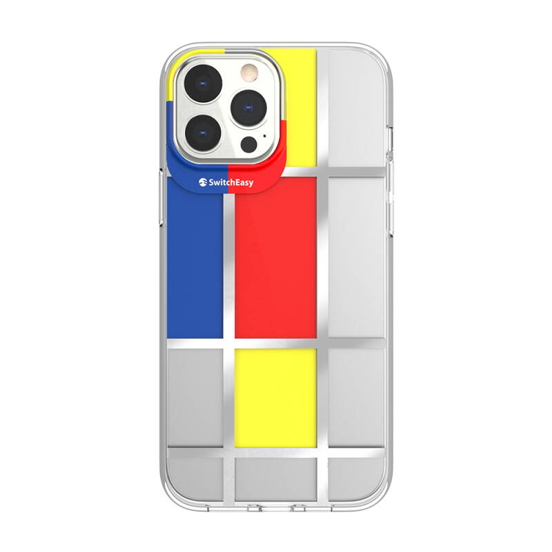 Apple iPhone 13 Pro Max Case Double IMD Printed Licensed Switcheasy Artist Mondrian Cover - 1