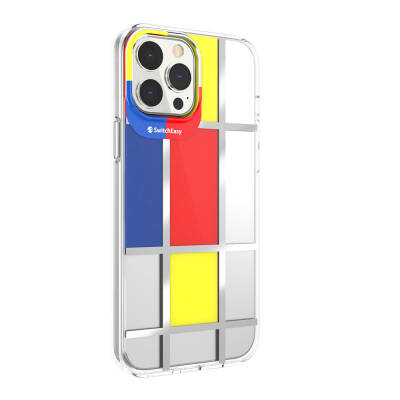 Apple iPhone 13 Pro Max Case Double IMD Printed Licensed Switcheasy Artist Mondrian Cover - 3