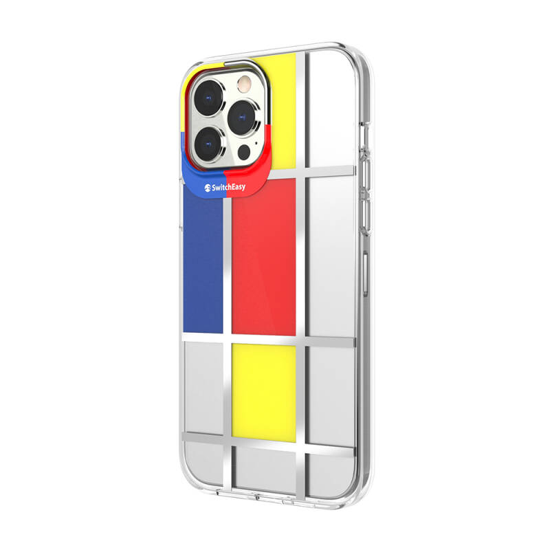 Apple iPhone 13 Pro Max Case Double IMD Printed Licensed Switcheasy Artist Mondrian Cover - 4