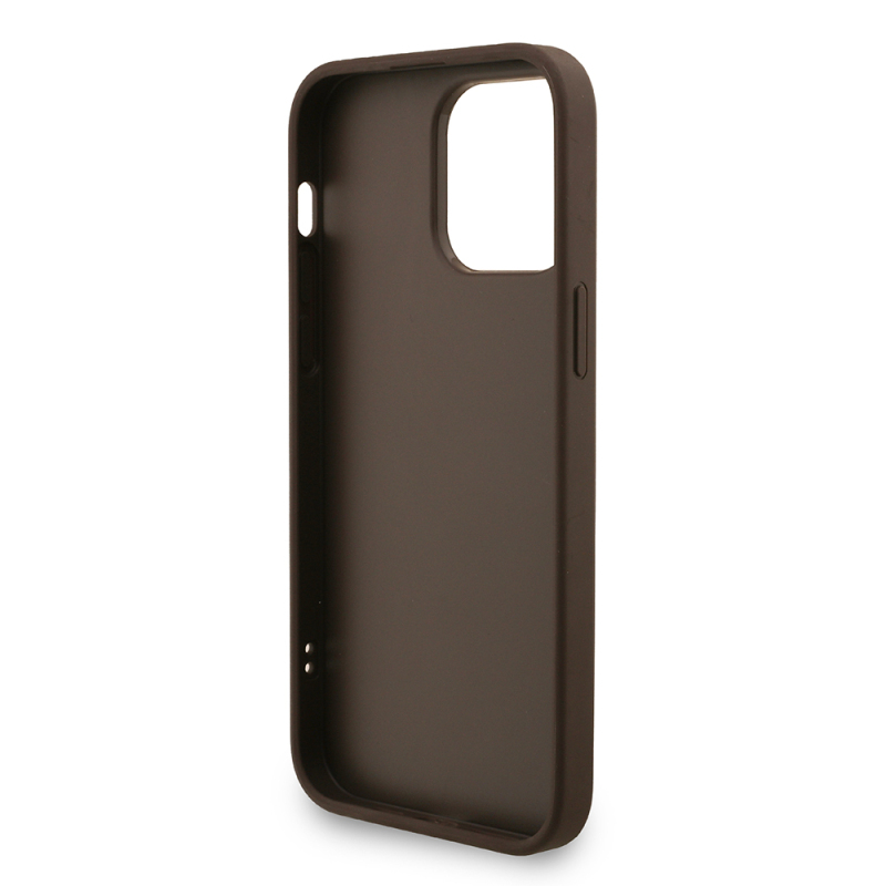 Apple iPhone 13 Pro Max Case Guess Original Licensed PU Leather Wrist Strap Rope Metal Large 4G and Text Logo Cover - 17