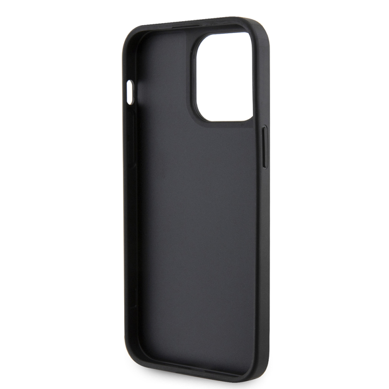 Apple iPhone 13 Pro Max Case Guess Original Licensed Stone Back Surface Triangle Logo Cover - 11