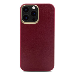Apple iPhone 13 Pro Max Case ​Kajsa Luxe Collection Genuine Leather Cover - 12