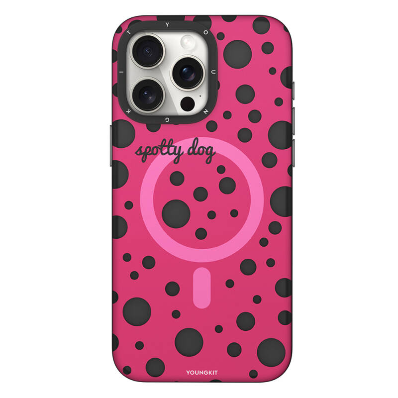 Apple iPhone 13 Pro Max Case Magsafe Charging Featured Polka Dot Patterned Youngkit Spots Series Cover - 11