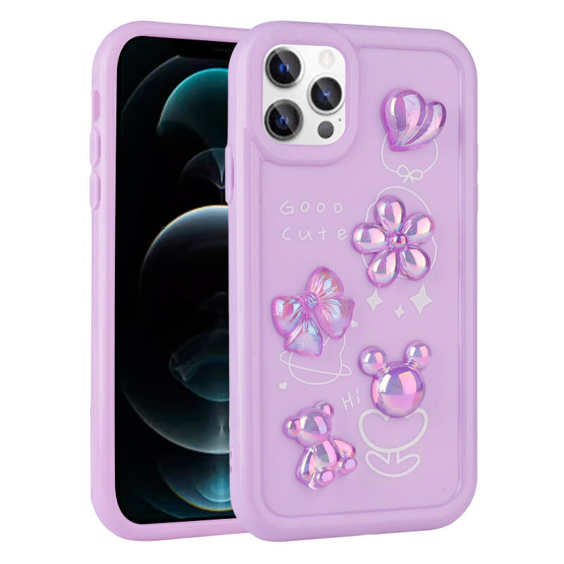 Apple iPhone 13 Pro Max Case Relief Figured Shiny Zore Toys Silicone Cover - 2