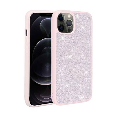 Apple iPhone 13 Pro Max Case Shiny Stone Design Zore Stone Cover - 1