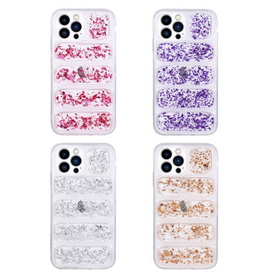 Apple iPhone 13 Pro Max Case With Camera Protection Glittery Airbag Zore Wave Cover - 2