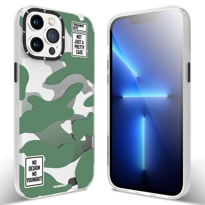 Apple iPhone 13 Pro Max Case YoungKit Kamuflaj Series Cover - 7