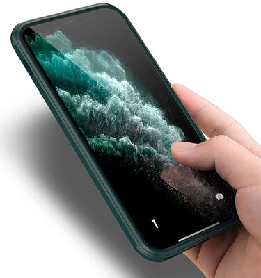 Apple iPhone 13 Pro Max Case Zore Dor Silicon Tempered Glass Cover - 3