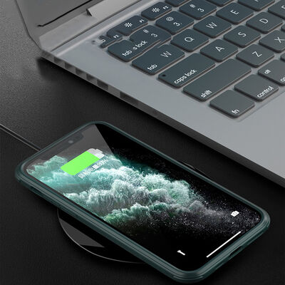 Apple iPhone 13 Pro Max Case Zore Dor Silicon Tempered Glass Cover - 10