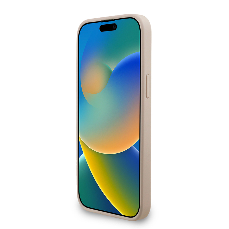 Apple iPhone 13 Pro Max Kılıf Guess Orjinal Lisanslı M-safe Şarj Özellikli PU Deri Bilek Askı İpli Yazı Logolu Kapak - 14