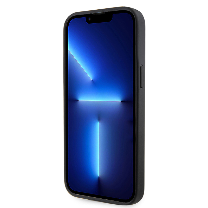 Apple iPhone 13 Pro Max Kılıf Guess Orjinal Lisanslı Taşlı Arka Yüzey Üçgen Logolu Kapak - 9