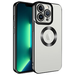 Apple iPhone 13 Pro Max Kılıf Kamera Korumalı Logo Gösteren Zore Omega Kapak - 4