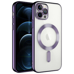 Apple iPhone 13 Pro Max Kılıf Kamera Korumalı Magsafe Wireless Şarj Özellikli Zore Demre Kapak - 10