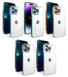 Apple iPhone 13 Pro Max Kılıf Kamera Korumalı Renkli Çerçeveli Zore Garaj Kapak - 2