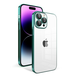 Apple iPhone 13 Pro Max Kılıf Kamera Korumalı Renkli Çerçeveli Zore Garaj Kapak - 5