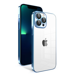 Apple iPhone 13 Pro Max Kılıf Kamera Korumalı Renkli Çerçeveli Zore Garaj Kapak - 6