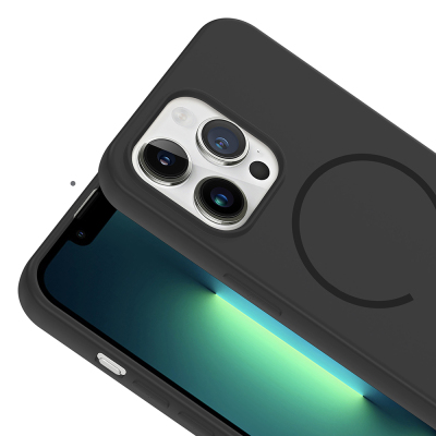 Apple iPhone 13 Pro Max Kılıf M-safe Şarj Özellikli Zore Meta Kapak - 7