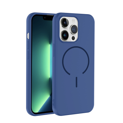 Apple iPhone 13 Pro Max Kılıf M-safe Şarj Özellikli Zore Meta Kapak - 2