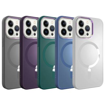 Apple iPhone 13 Pro Max Kılıf Magsafe Wireless Şarj Özellikli Zore Stil Kapak - 2