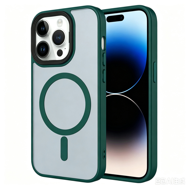 Apple iPhone 13 Pro Max Kılıf Mat Arka Yüzey Wireless Şarj Özellikli Zore Flet M-safe Kapak - 5